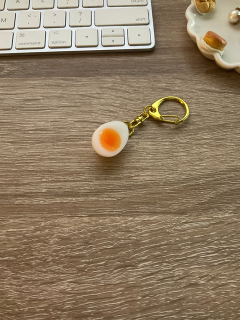 Boiled Quail Egg Keychain