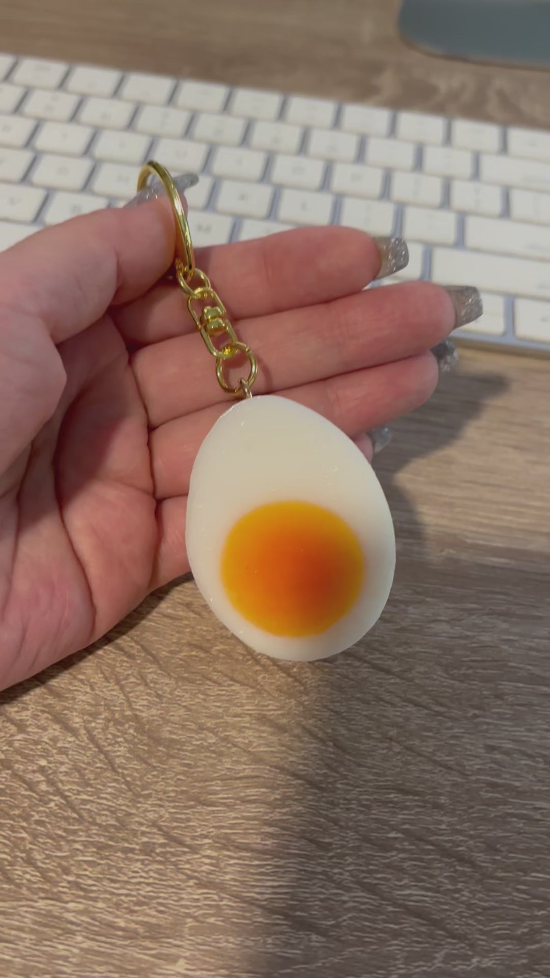 Boiled Egg Keychain – P FACTORY