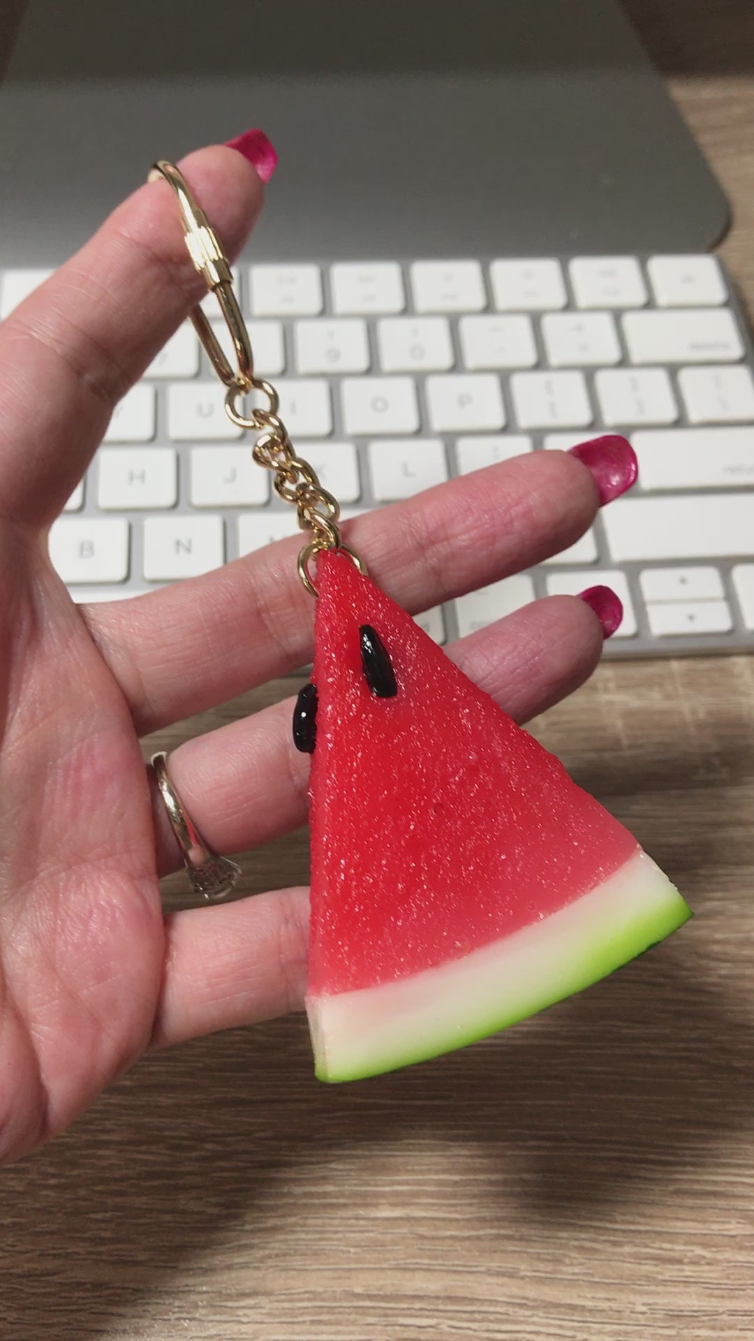 Watermelon keyring on sale