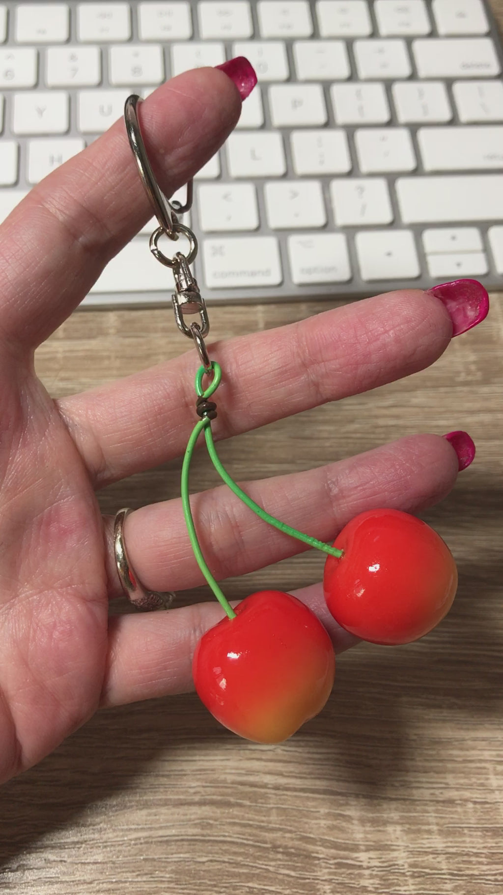 Food Buddies Cherry Keychain – Jennifayrie