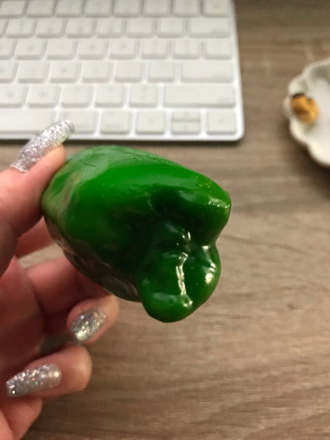 Bell Pepper Keychain Green