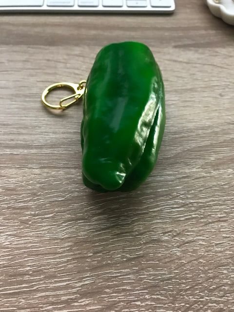 Bell Pepper Keychain Green