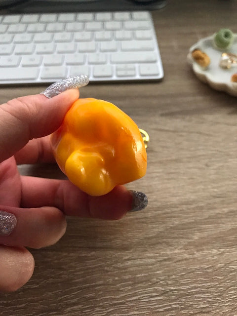 Bell Pepper Keychain Yellow