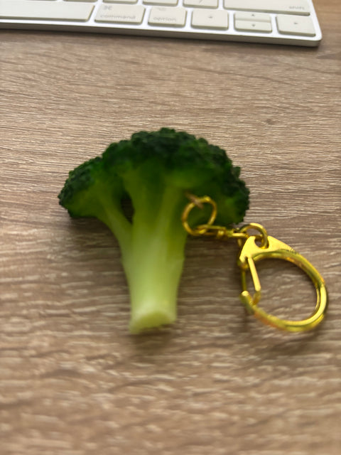 Broccoli Keychain