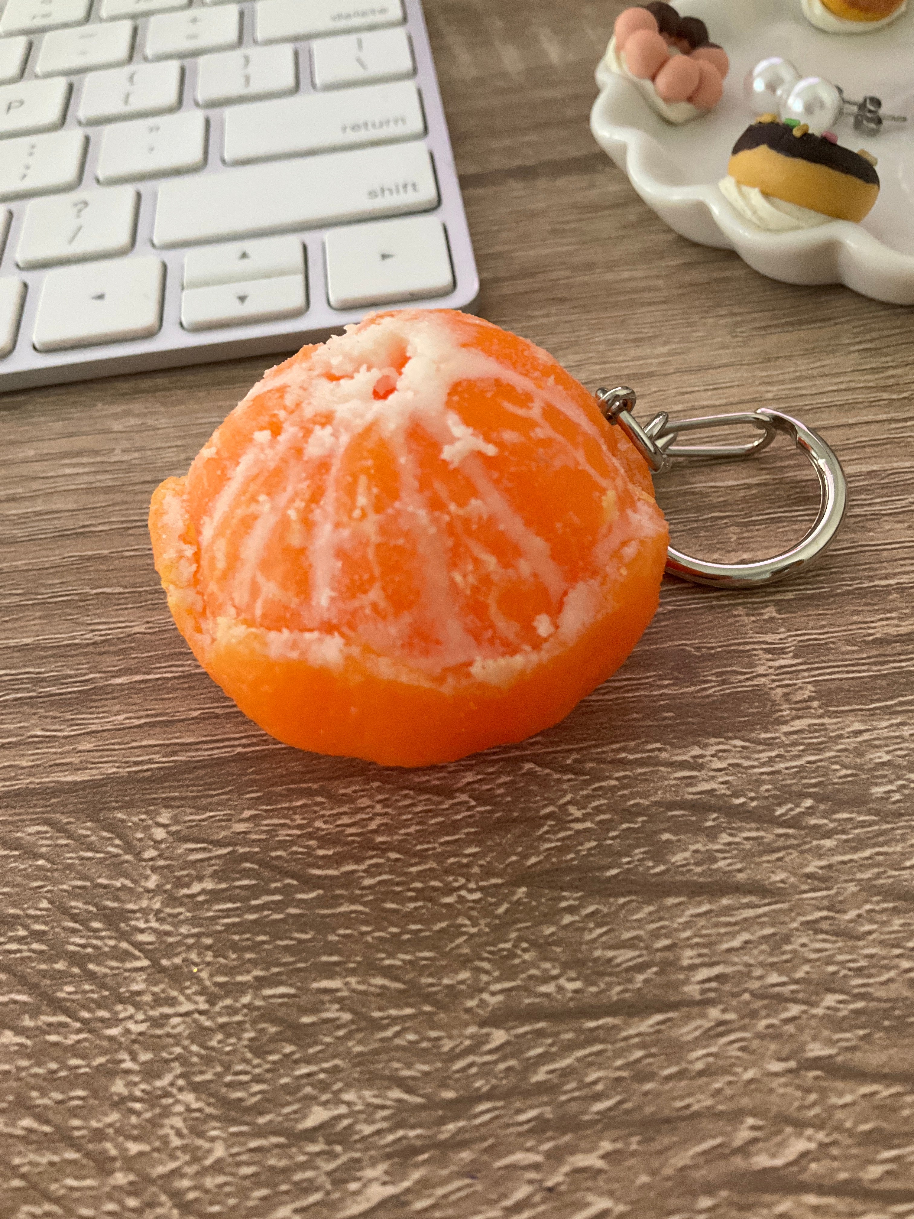 Mandarin Orange Whole Keychain – P FACTORY