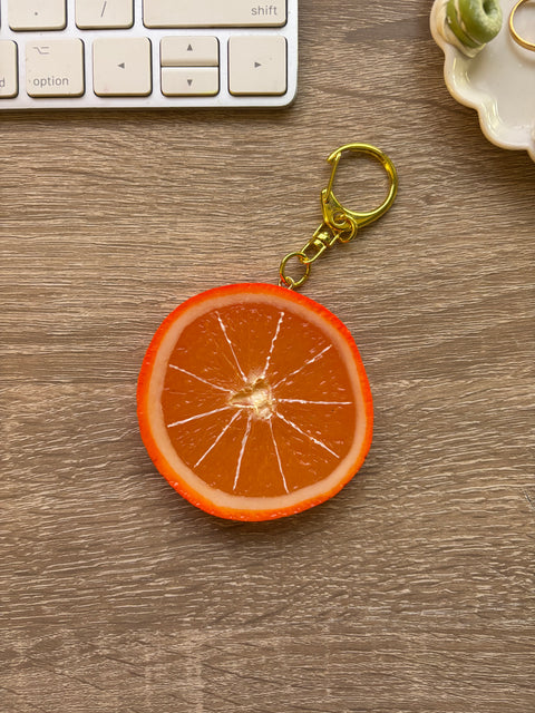 Orange Keychain Slice