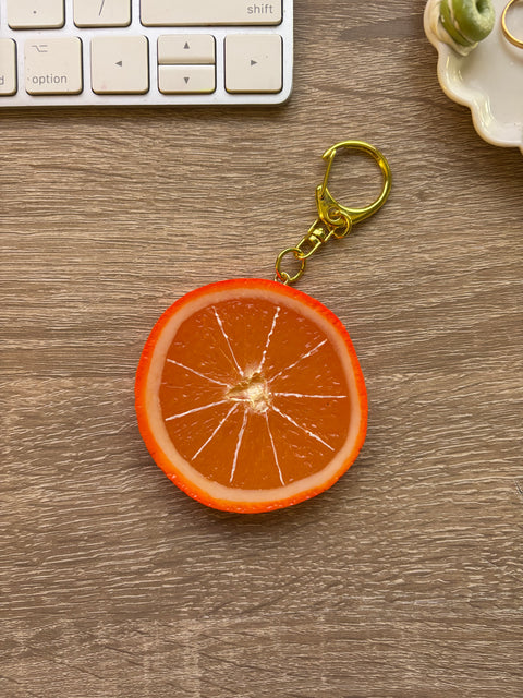 Orange Keychain Slice
