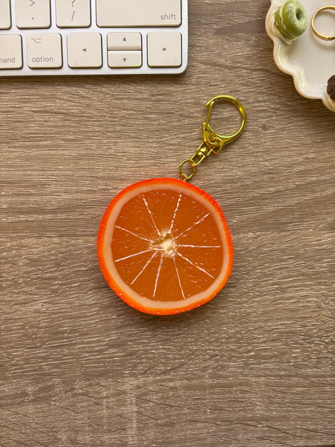 Orange Keychain Slice