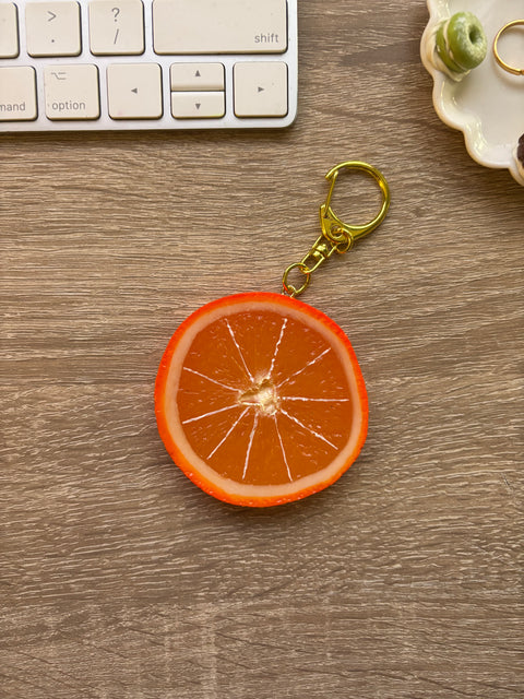 Orange Keychain Slice