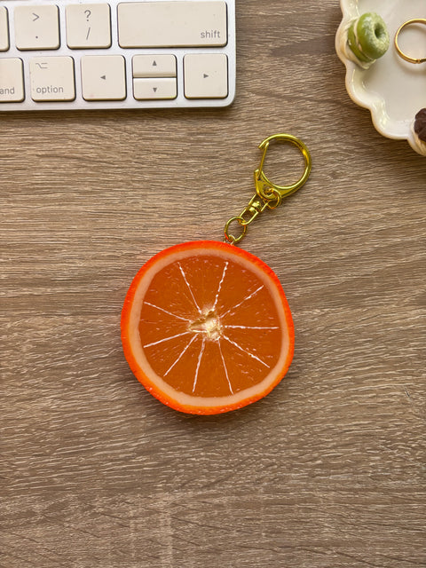 Orange Keychain Slice