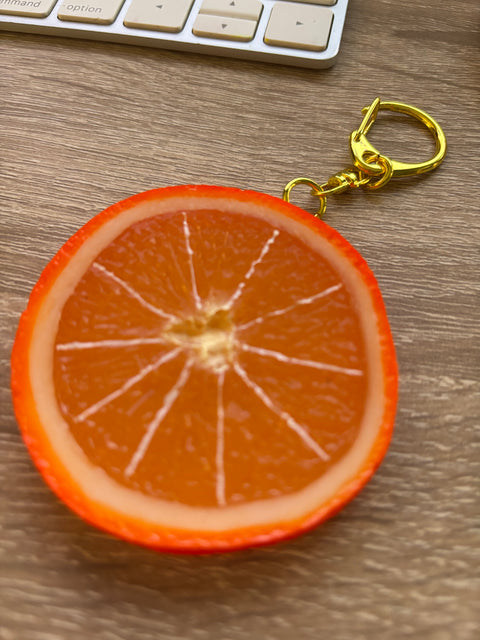 Orange Keychain Slice