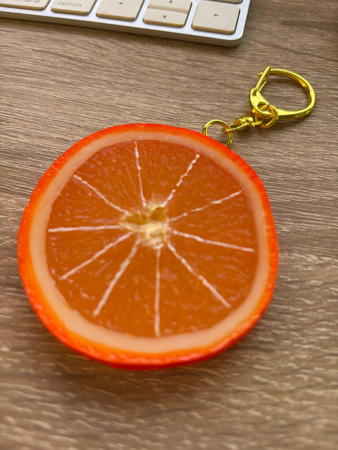 Orange Keychain Slice