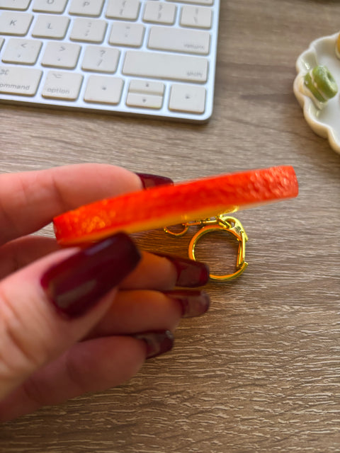 Orange Keychain Slice