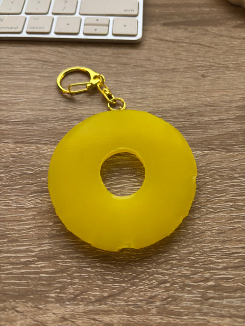 Pineapple Canned Slice Keychain