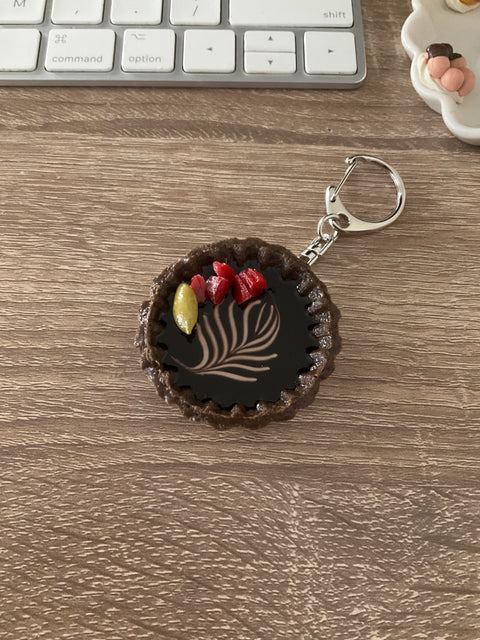 Chocolate Tart Keychain