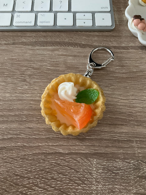 Fruit Tart Keychain Orange