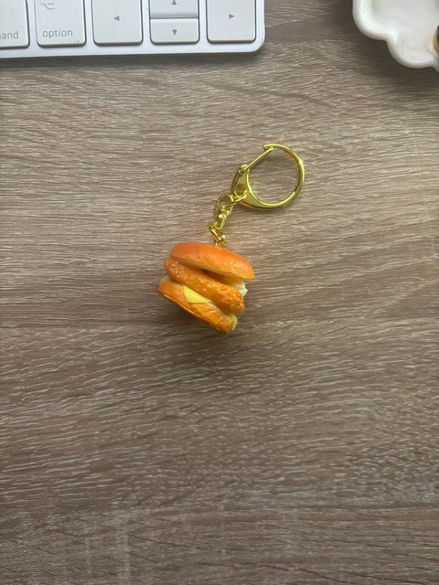🍔🐟 Fish Burger Keychain
