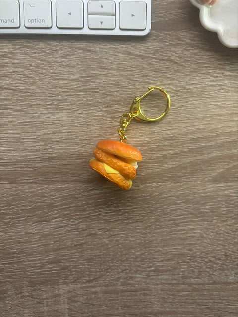 🍔🐟 Fish Burger Keychain
