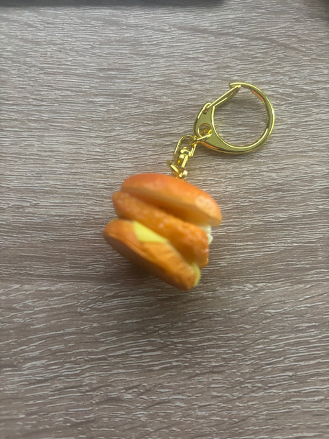 🍔🐟 Fish Burger Keychain