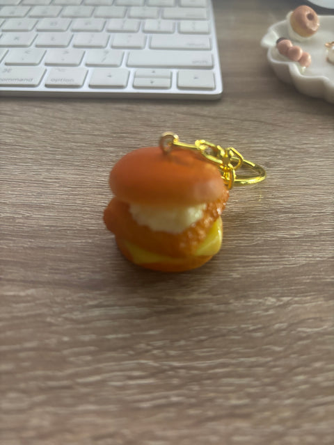 🍔🐟 Fish Burger Keychain