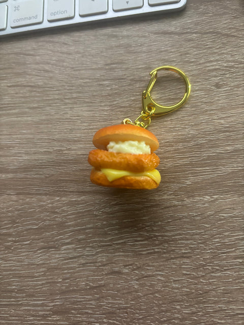 🍔🐟 Fish Burger Keychain