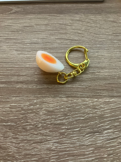 Boiled Quail Egg Keychain