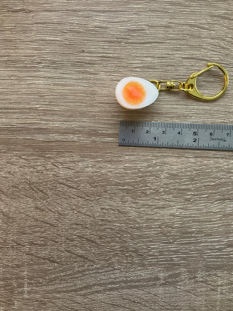 Boiled Quail Egg Keychain