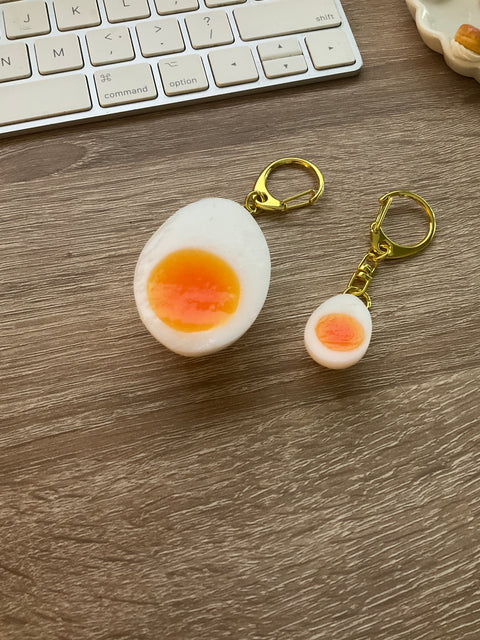 Boiled Quail Egg Keychain
