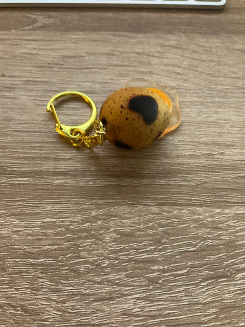Cracked Quail Egg Keychain