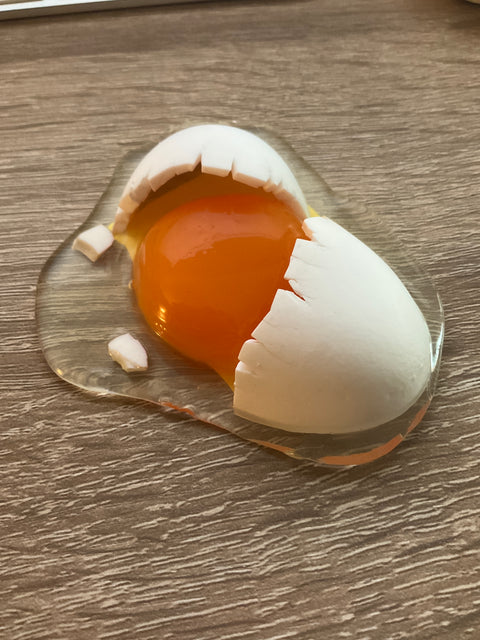 Cracked White Egg Magnet