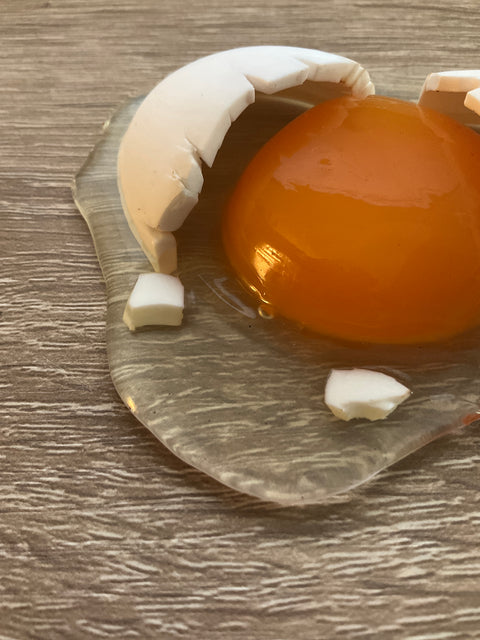 Cracked White Egg Magnet