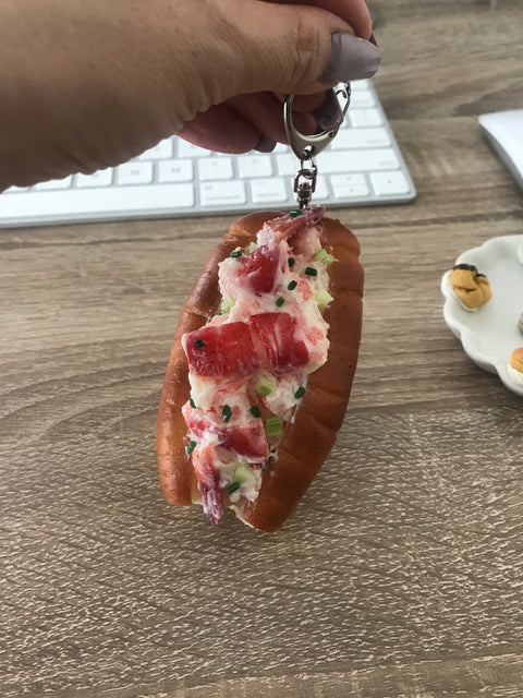 New England Lobster Roll Keychain