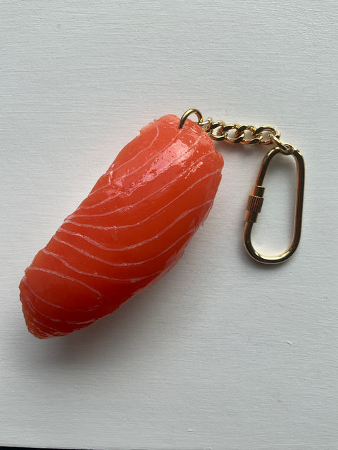 Sushi Salmon Keychain