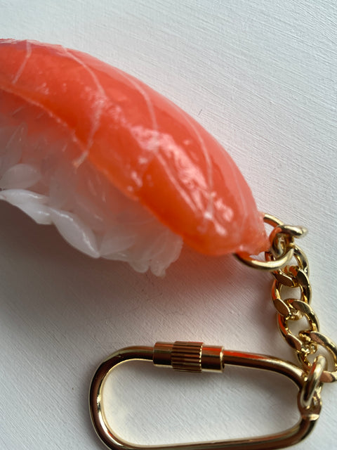 Sushi Salmon Keychain