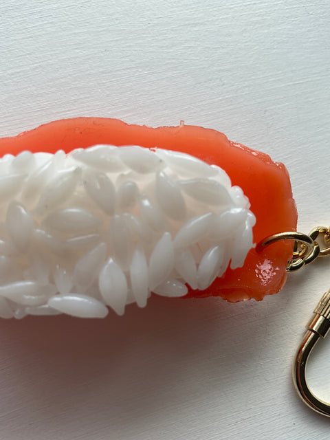 Sushi Salmon Keychain