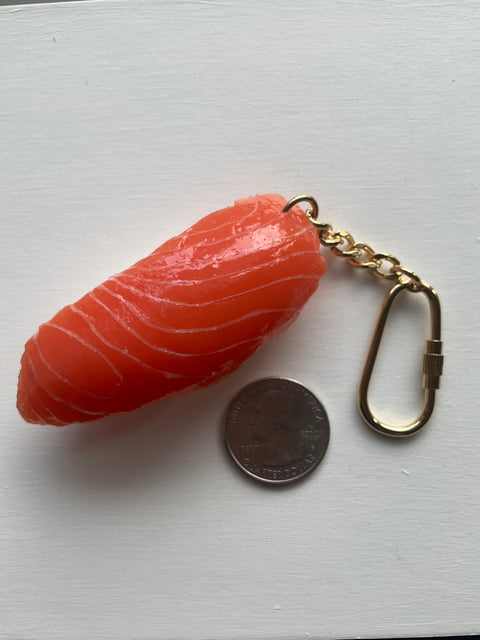 Sushi Salmon Keychain