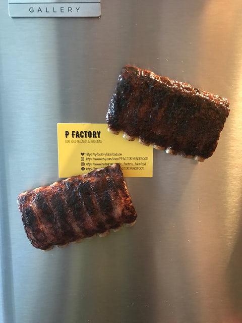 Barbecue Spare Ribs without Sauce Magnet (Dry Rub Version), BBQ Magnet