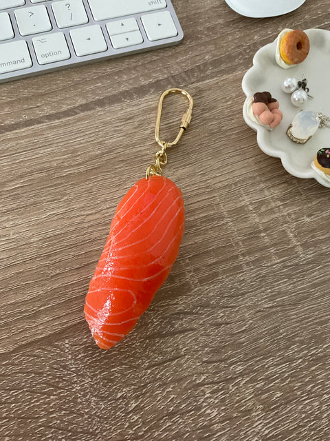 Sushi Salmon Keychain