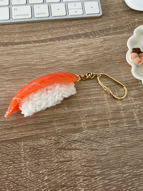 Sushi Salmon Keychain