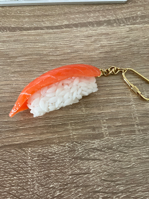 Sushi Salmon Keychain