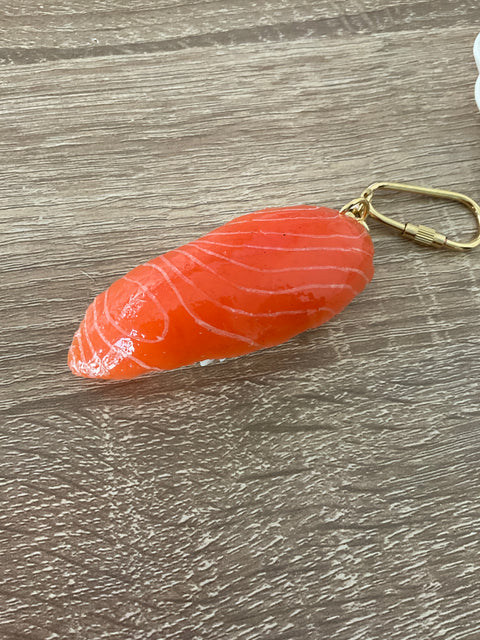 Sushi Salmon Keychain