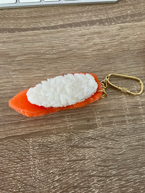 Sushi Salmon Keychain