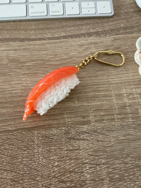 Sushi Salmon Keychain