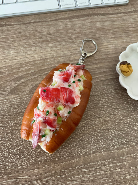 New England Lobster Roll Keychain