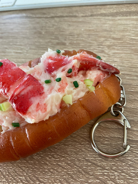 New England Lobster Roll Keychain