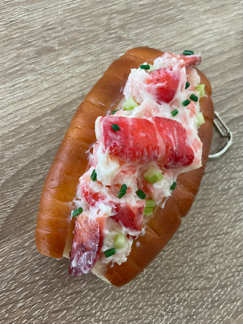 New England Lobster Roll Keychain