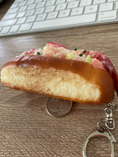 New England Lobster Roll Keychain