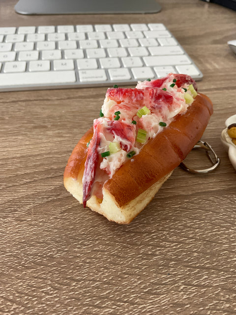 New England Lobster Roll Keychain