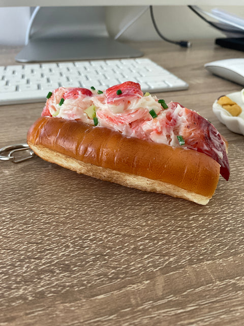 New England Lobster Roll Keychain