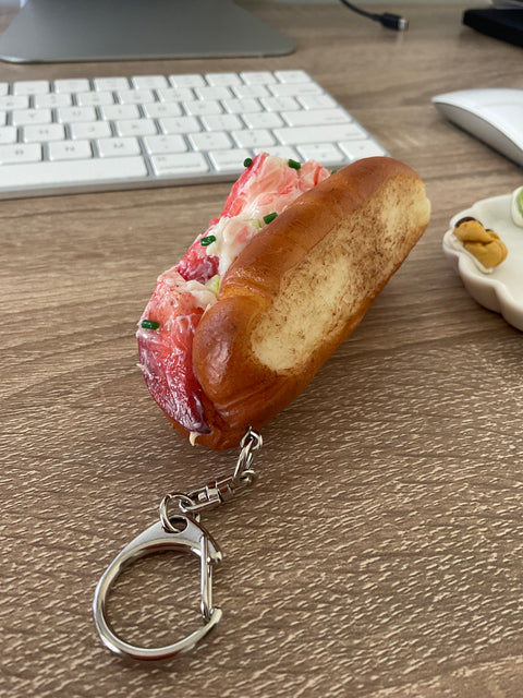 New England Lobster Roll Keychain